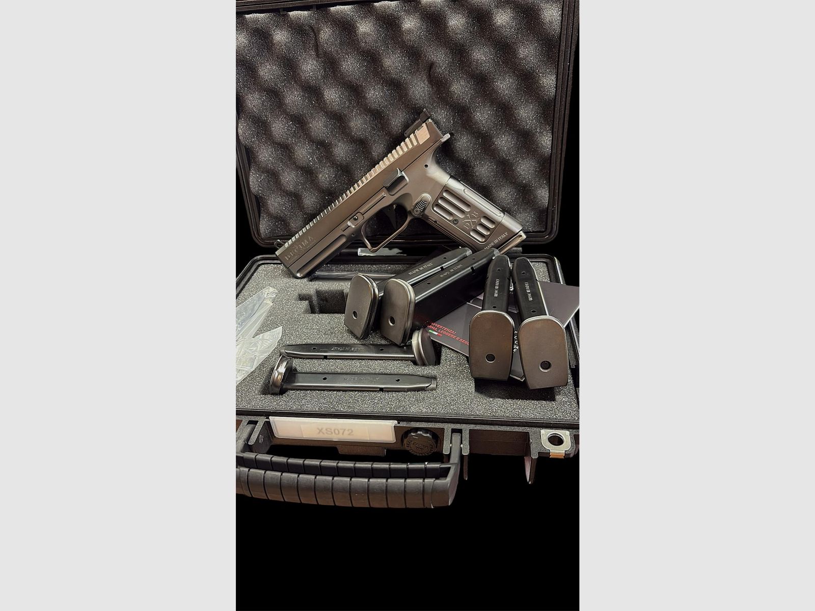PISTOLE SEMIAUT. RAPAX SPORT NICKEL NOIR 9X19