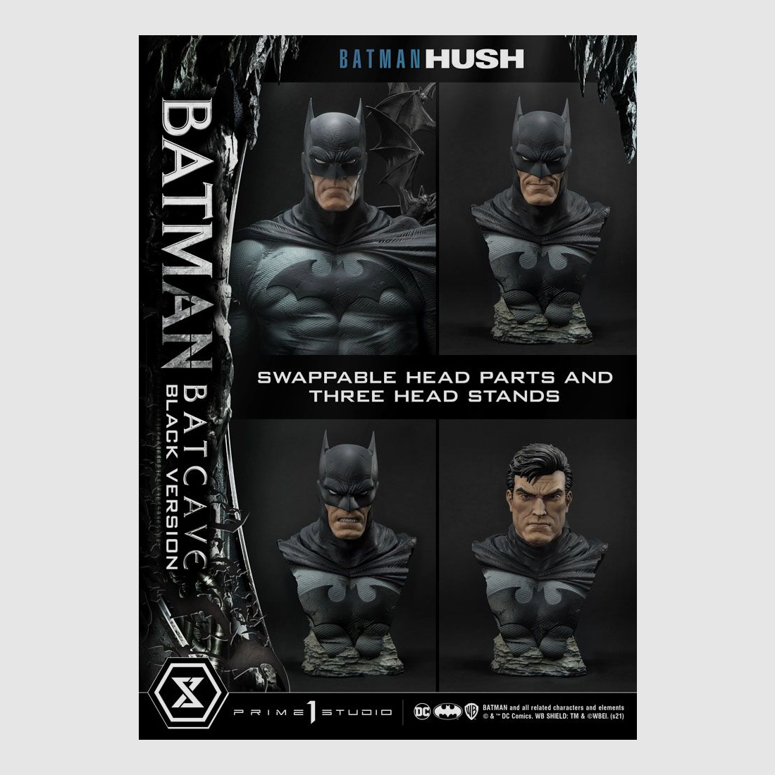 Batman Hush Statue 1/3 Batman Batcave Black Version 88 cm | 43050
