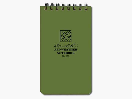 Rite in the Rain Spiral Notebook Olive No. 935