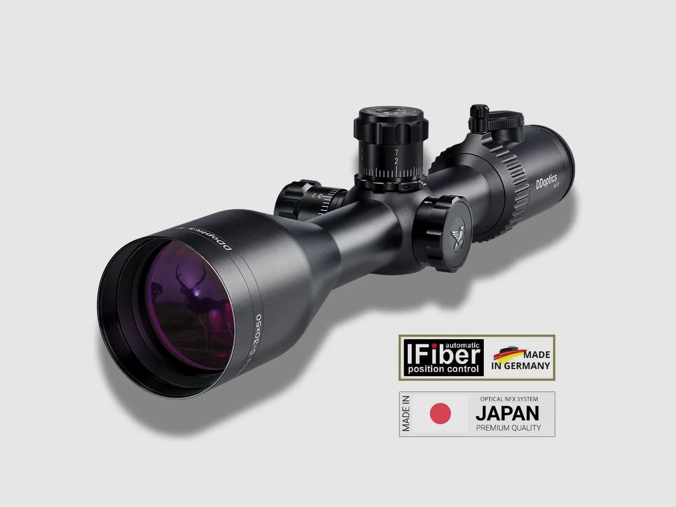 DDoptics Zielfernrohr | Nighteagle V6 5-30x50 NFX | Mildot | MRAD