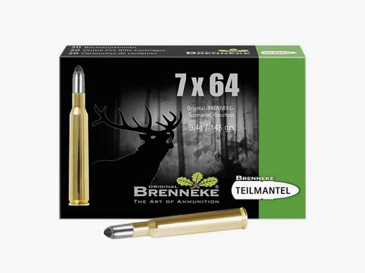 Brenneke 7x64 145GR TM 20 Patronen