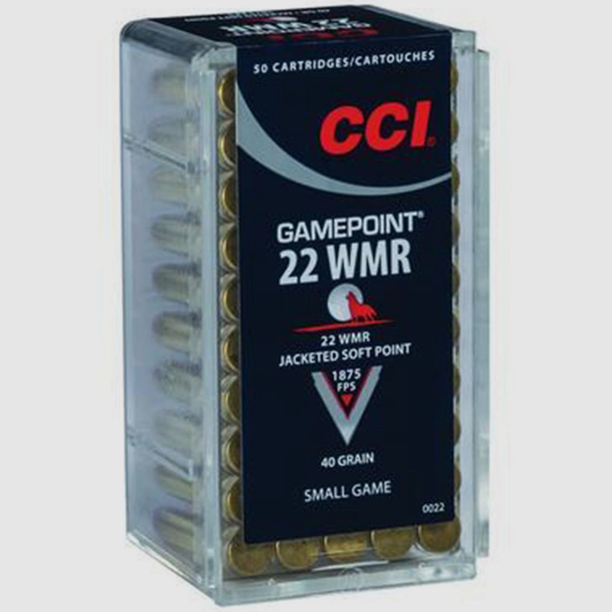 CCI Gamepoint .22 WMR 40GR JSP 50 cartucce