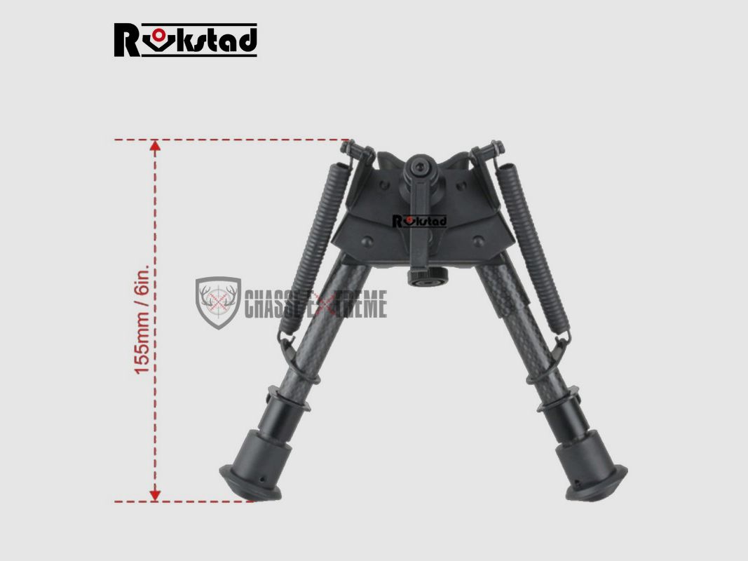 Bipod ROKSTAD 6-9 Carbon Grenadier Szyna Picatinny Złożone Nogi, zdjęcie 4 z 7