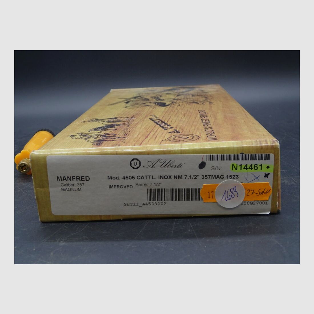 Uberti 1873 Cattleman Inox Acier inoxydable 7 1/2 " Calibre .357 Magnum 1873 Cattleman INOX Acier inoxydable