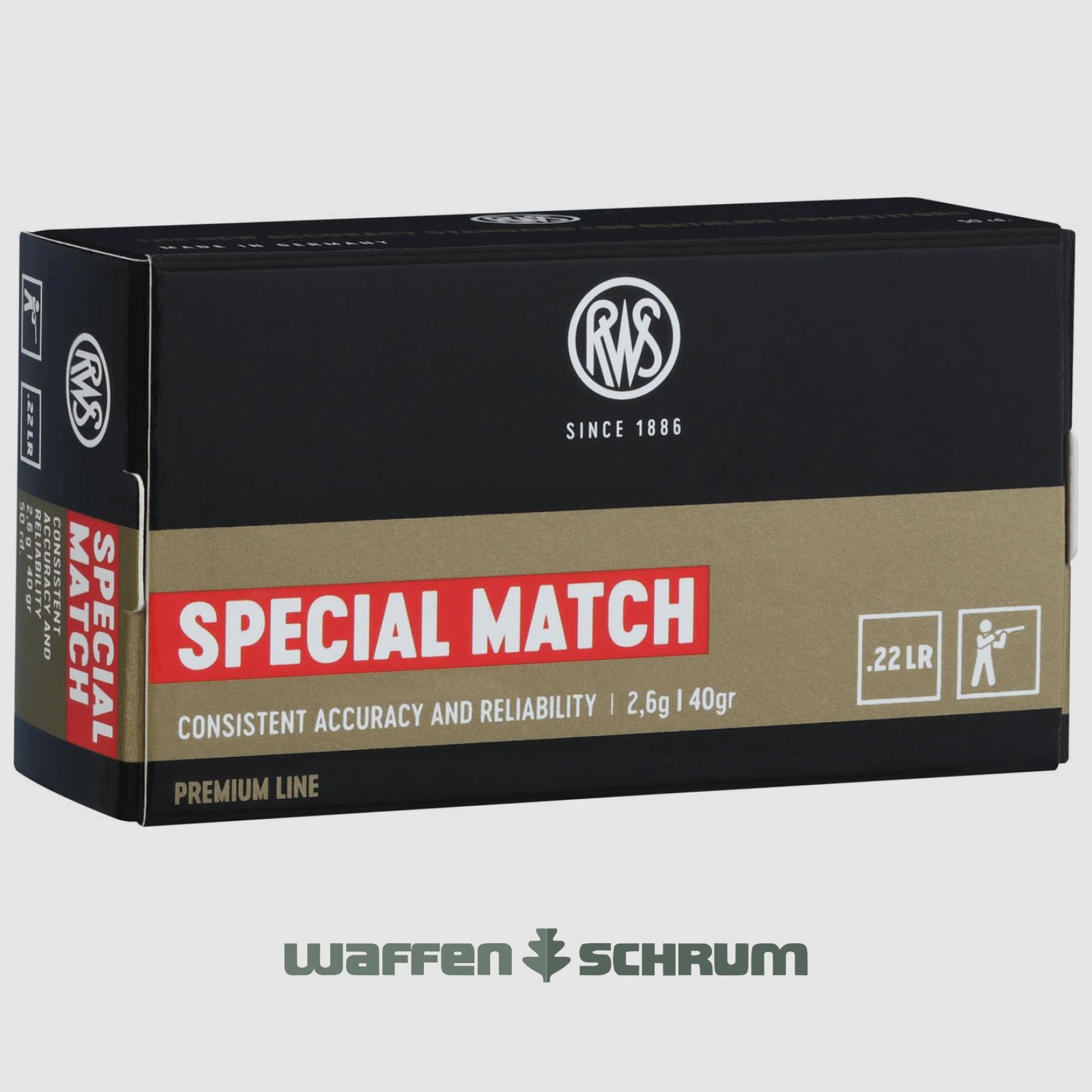 RWS Special Match 2,6g - 40gr. .22lr