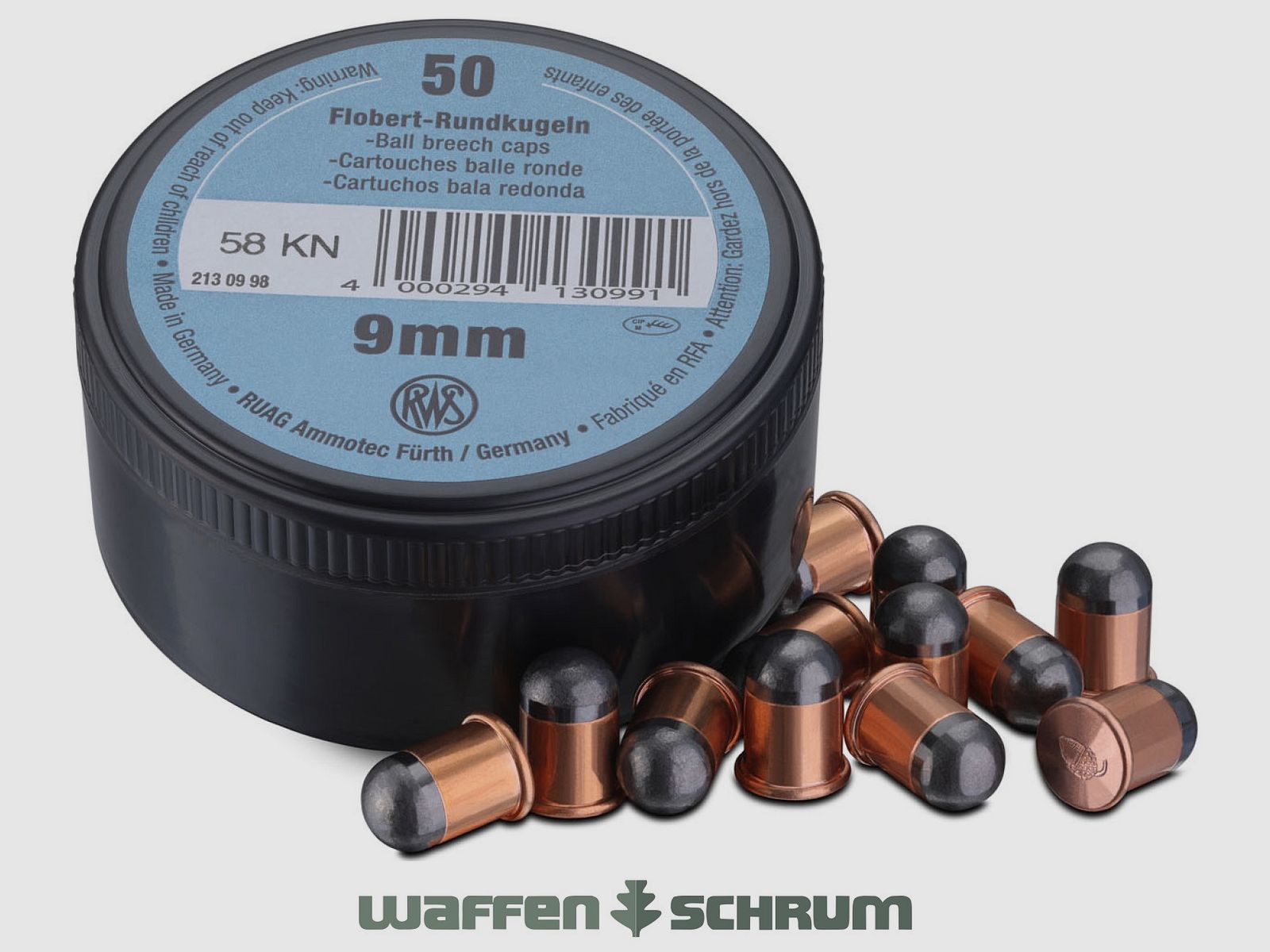 RWS Flobert Rundkugeln 9mm