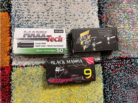 9mm PAK Platzpatronen Sammlung 4