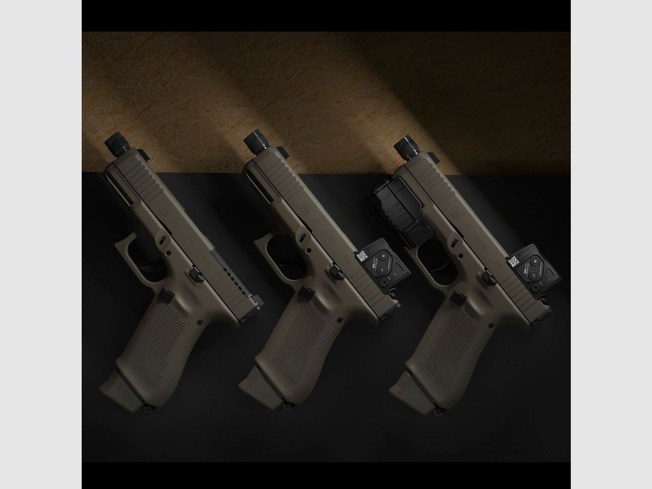 Glock Pistole 45 MOS/FS/GL A-CUT Hunter Combo 9 mm Luger