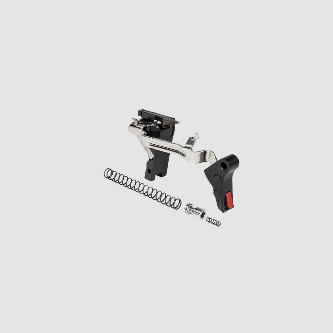 ZEV Pro Flat Face Trigger Drop-In Kit Glock G4 9mm Blk/Red
