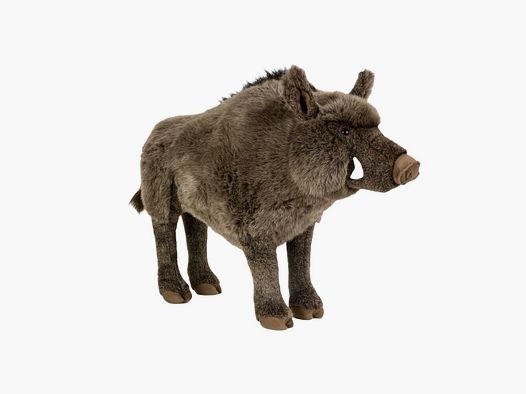 LivingActive Riesiges Wildschwein Plüschtier 82 cm – Stehendes Kuscheltier