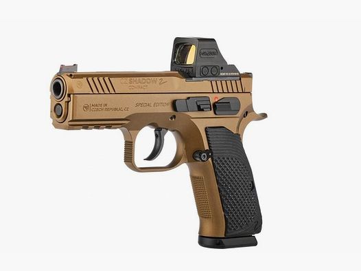 CZ mit Holosun HE508T Red-Dot CZ Pistole Shadow 2 Compact Deep Bronze OR