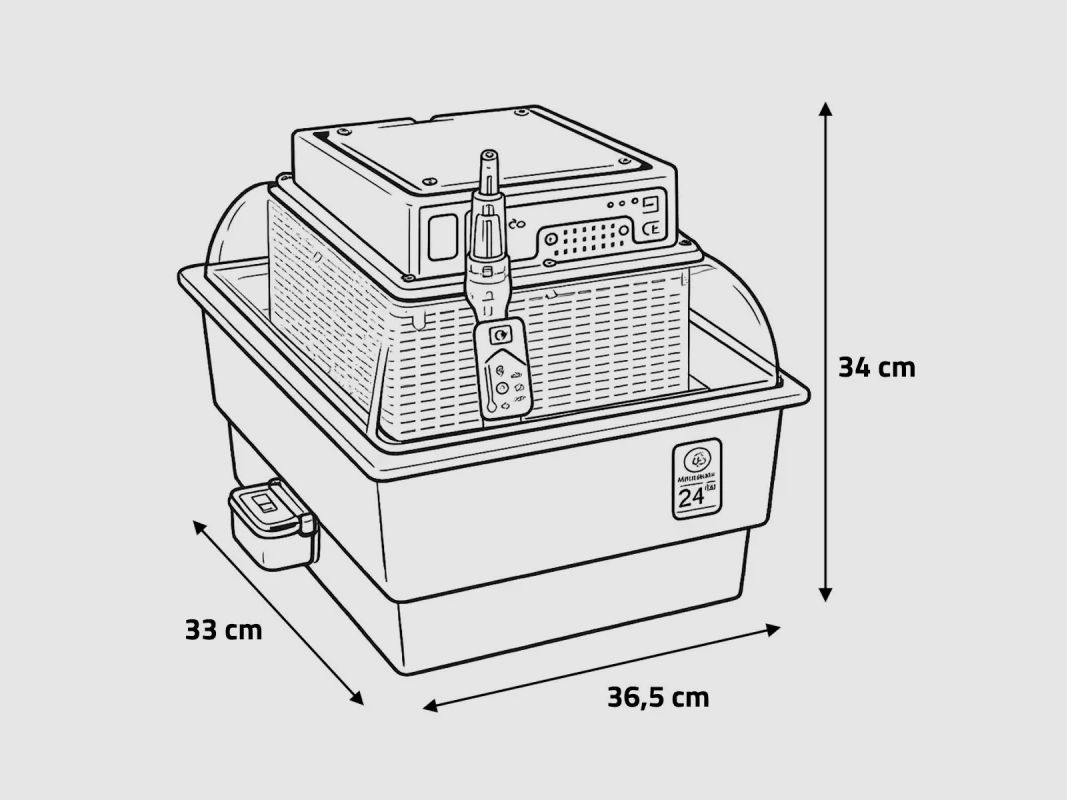 Halbautomatische Brutmaschine Novital Covatutto 24 Eco, Bild 11 von 17