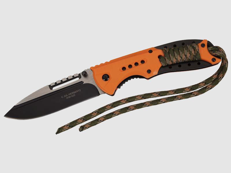 Herbertz Einhandmesser grün-orange