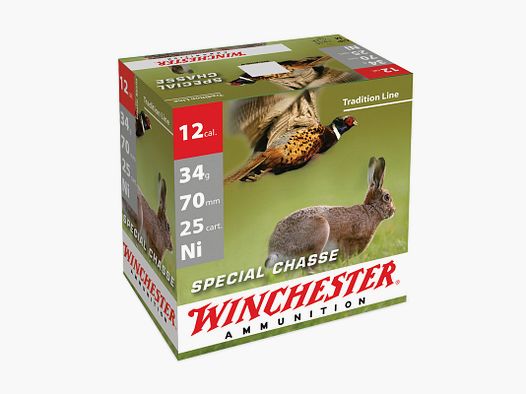 WINCHESTER 12/70 34 G 3,2 MM SPECIAL CHASSE P4 25 STK