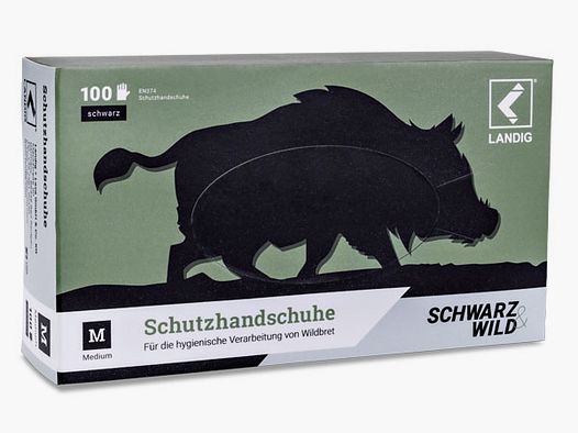 Landig Schwarz und Wild Schutzhandschuhe