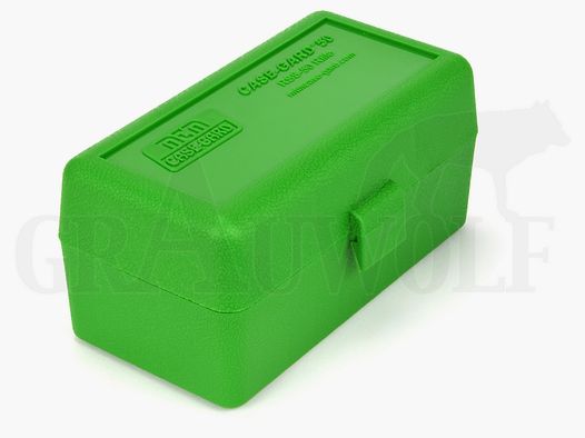 MTM Klappdeckelbox RSS-50 grün für 50 Patronen: PPC, 7,62 x 39, 8x33