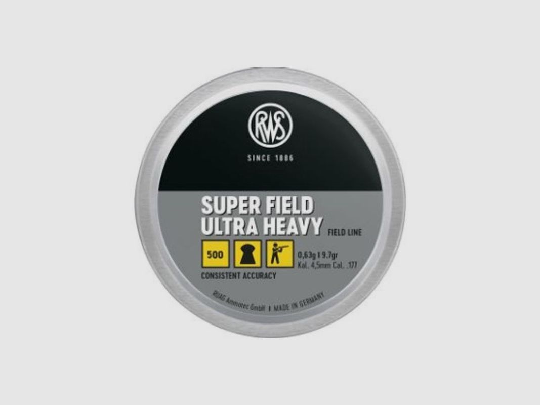 RWS Super Field Ultra Heavy Kugeln Kaliber 4,5 mm Durchmesser 4,51