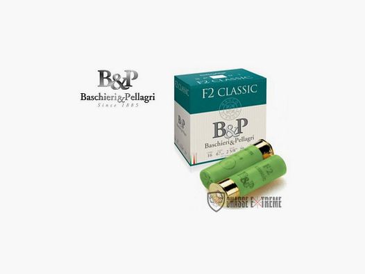 25 Patronen B&P F2 Classic 29 g Kal 16/67