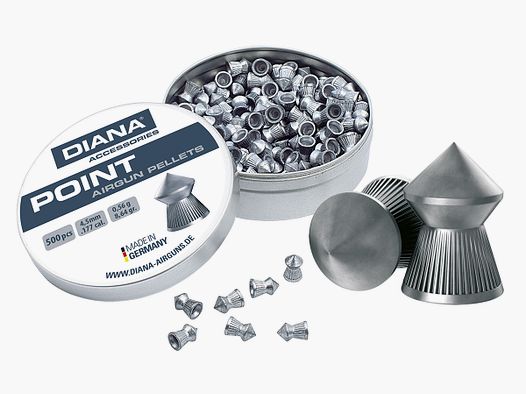 DIANA Spitzkopf Diabolos rigati 4,5mm 500 pezzi