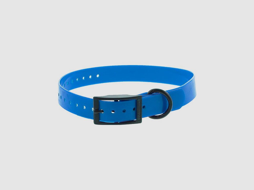 POLYURETHAN-HALSBAND BLAU 2.5x0.25x65cm, Bild 1 von 2