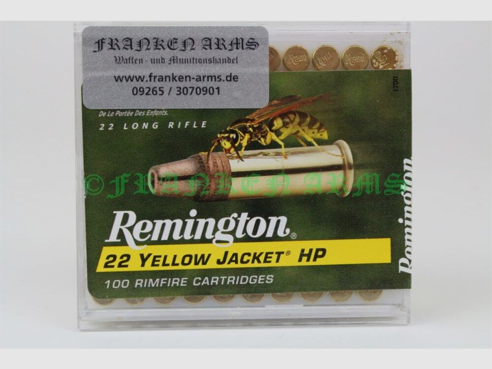 Remington Yellow Jacket .22 l.r. 33gr. 2,14g 100 Stück Staffelpreise