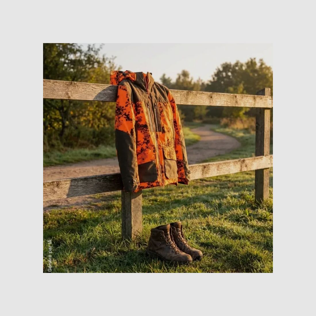 Veste Somlys Thermo-Hunt camouflage orange digital, image 12 sur 13