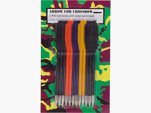 Flèches de rechange en plastique - 12 pièces, arbalète à pistolet