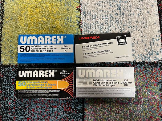 9mm RK cartouches à blanc Umarex - Pyrotechnik Silberhütte PTS - Collectionneur