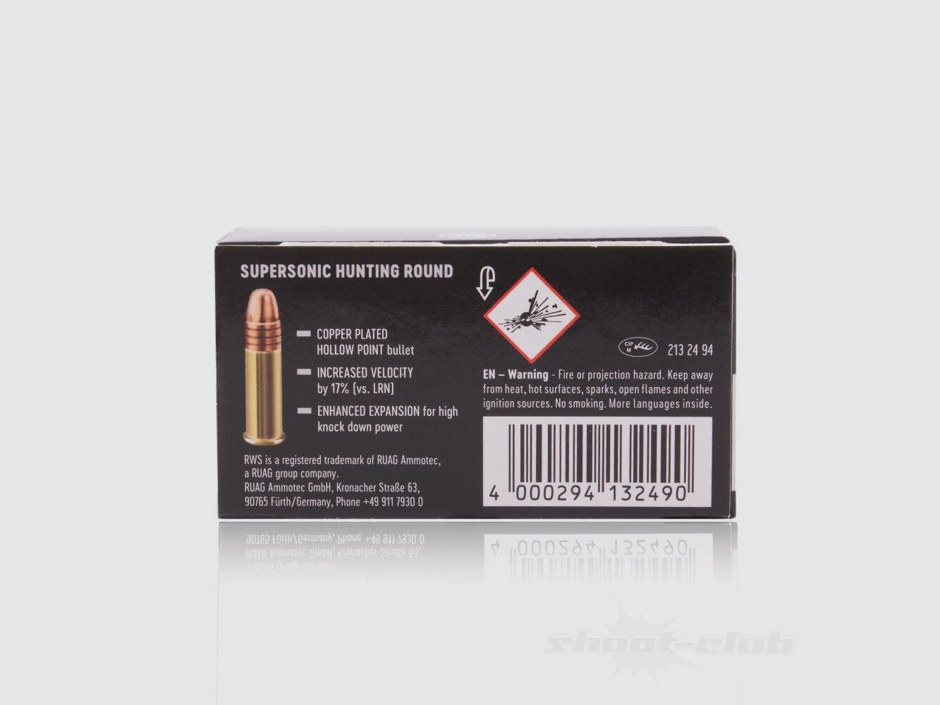 RWS	 RWS HV-Hohlspitz .22lr - 50er Packung