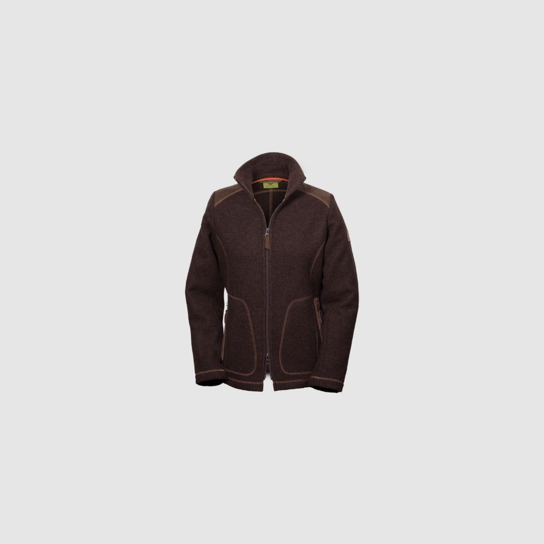 Loden-Fleecejacke "Adele" , dunkelbraun