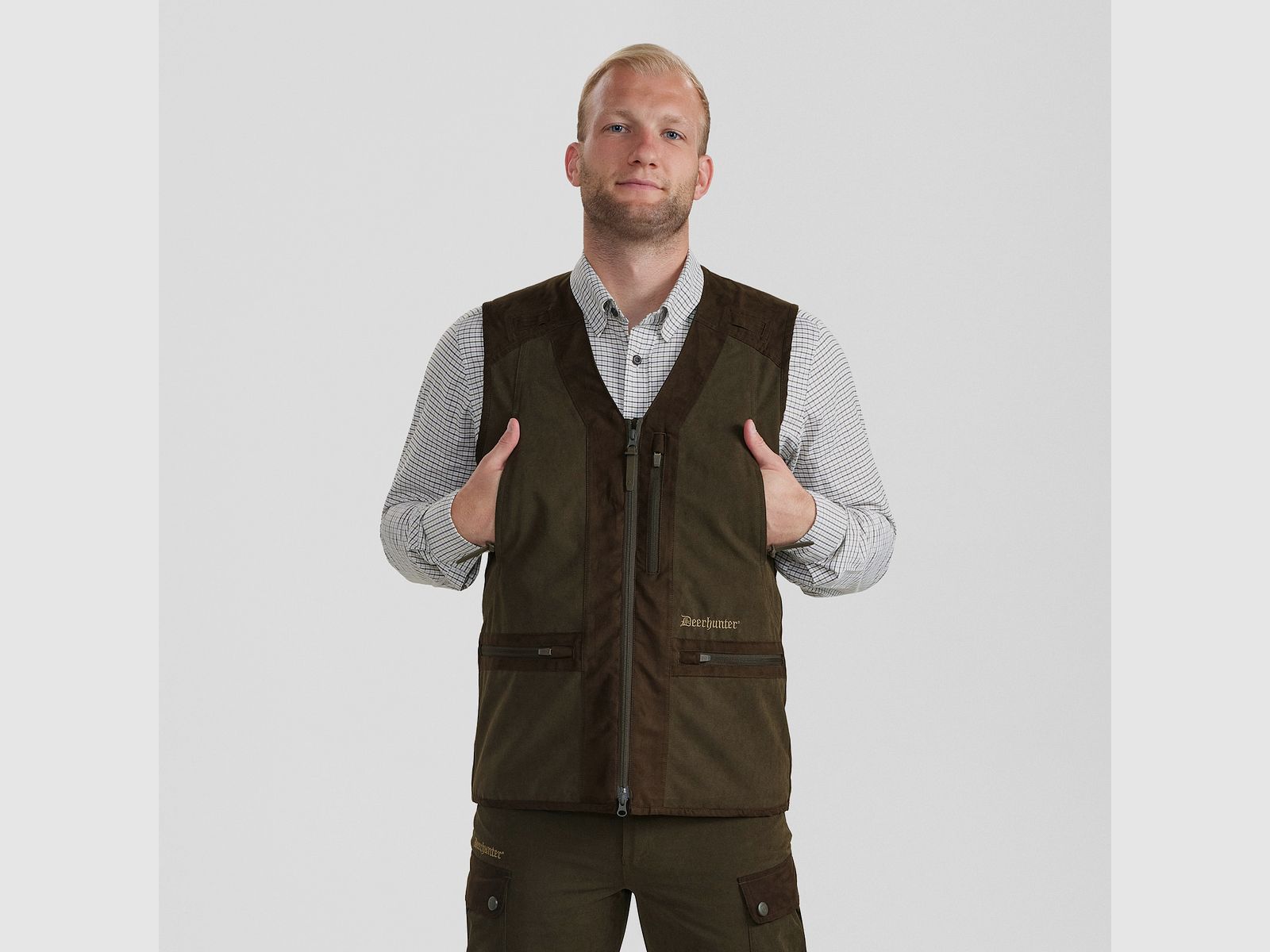 Deerhunter Eagle Waistcoat Male Tarmac Green XS