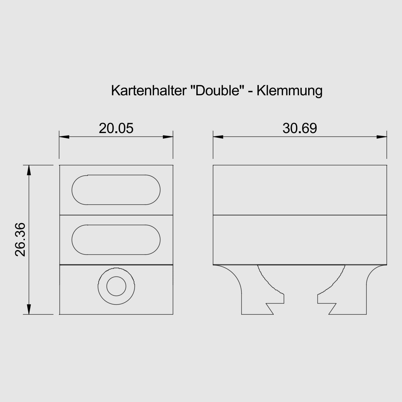 AEA HP Max MK2 - Kartenhalter / Begrenzungskartenhalter V2.0 - Daumenschraube