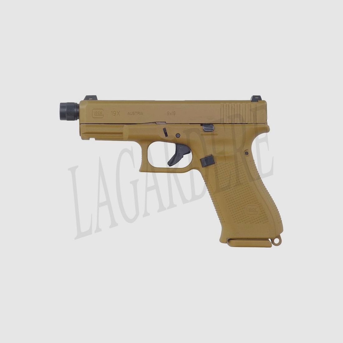 GLOCK 19X LAUF FILETIERT M13.5 X 1 LH (PISTOLE)