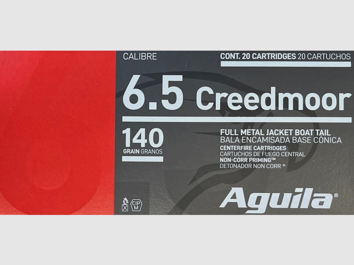 Aguila 6,5creedmoor FMJBT 140grs - 500 Schuss