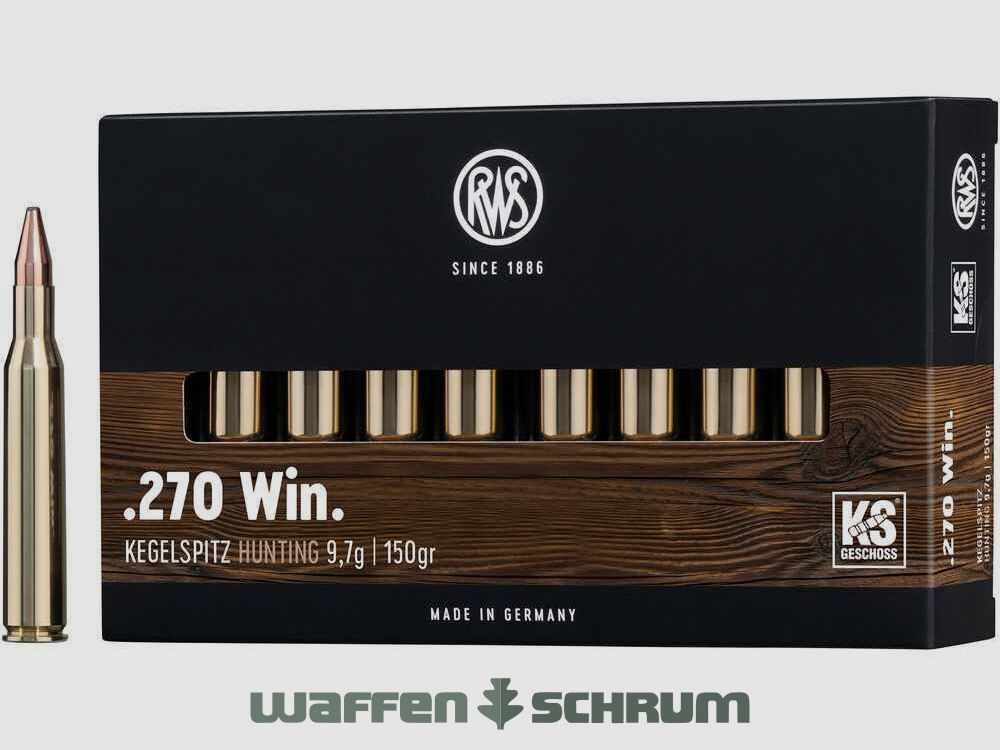 RWS Kegelspitz 9,7g - 150gr .270Win