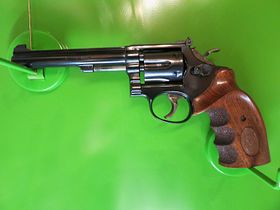 Sportrevolver, Zielrevolver Smith & Wesson Modell 17-3 Masterpiece "Target", .22lr +Sportgriff       #69-