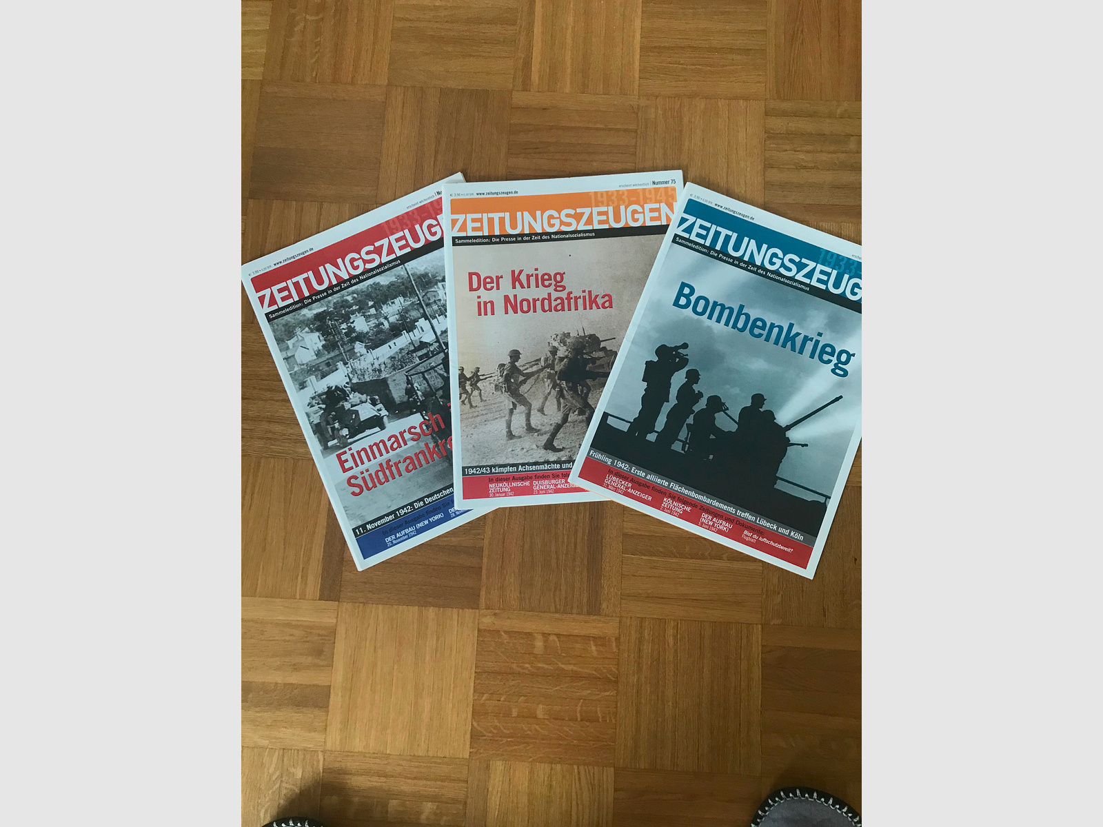 Sammeledition Zeitungszeugen. 102 Stück