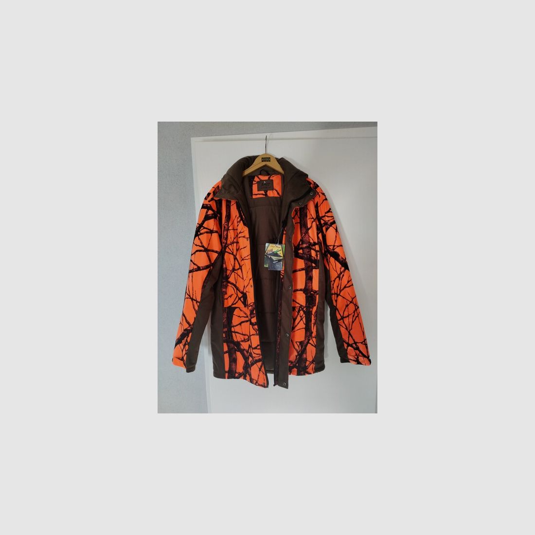 il Lago Prestige DJ Jacke Keiler Plus / Herren / Größe XL / orange-Schwarz camo