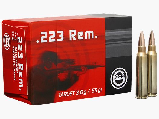 GECO cartucho de rifle .223 Rem. Target VM 3,56g/55gr