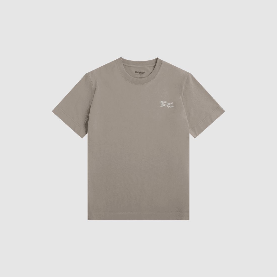 Bergans Graphic Cotton Tee Men Rock Taupe/White Bruk Bergans L