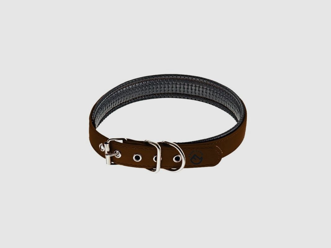 Farm-Land Hunde Halsung Comfort braun – Länge: 35 cm