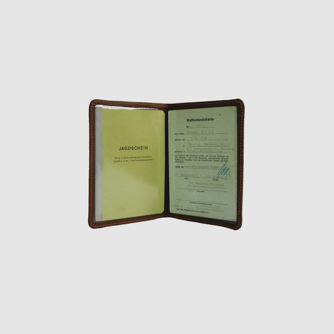 AKAH Jagdscheinetui YAK-Leder