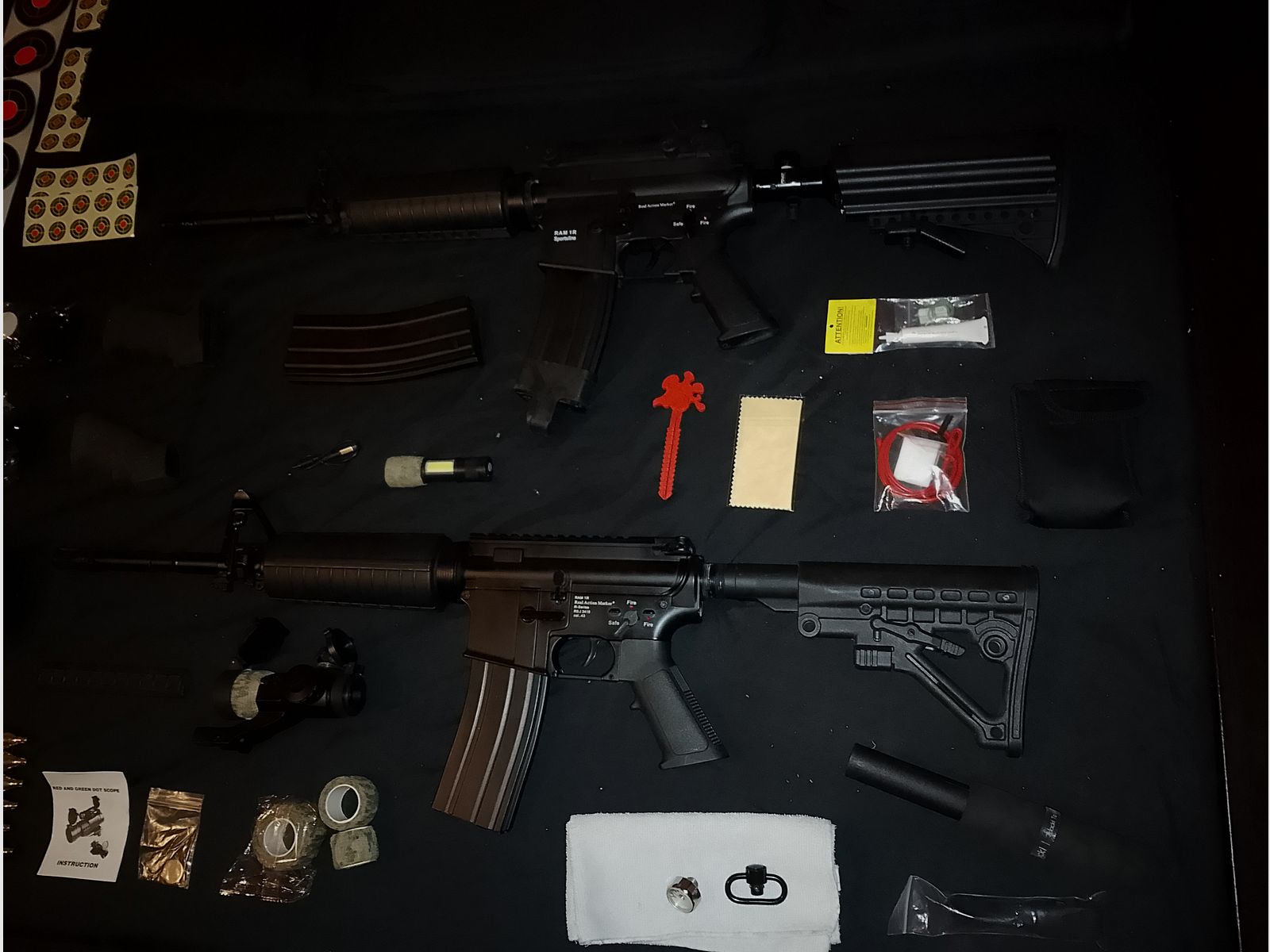 Aus Sammlung 2x .43 RAM Makierer Sturmgewehr 1R Gewehr Umarex CO2 Druckluft Set Tausch inzahlungsnahme PCP Luftgewehr Pressluft 