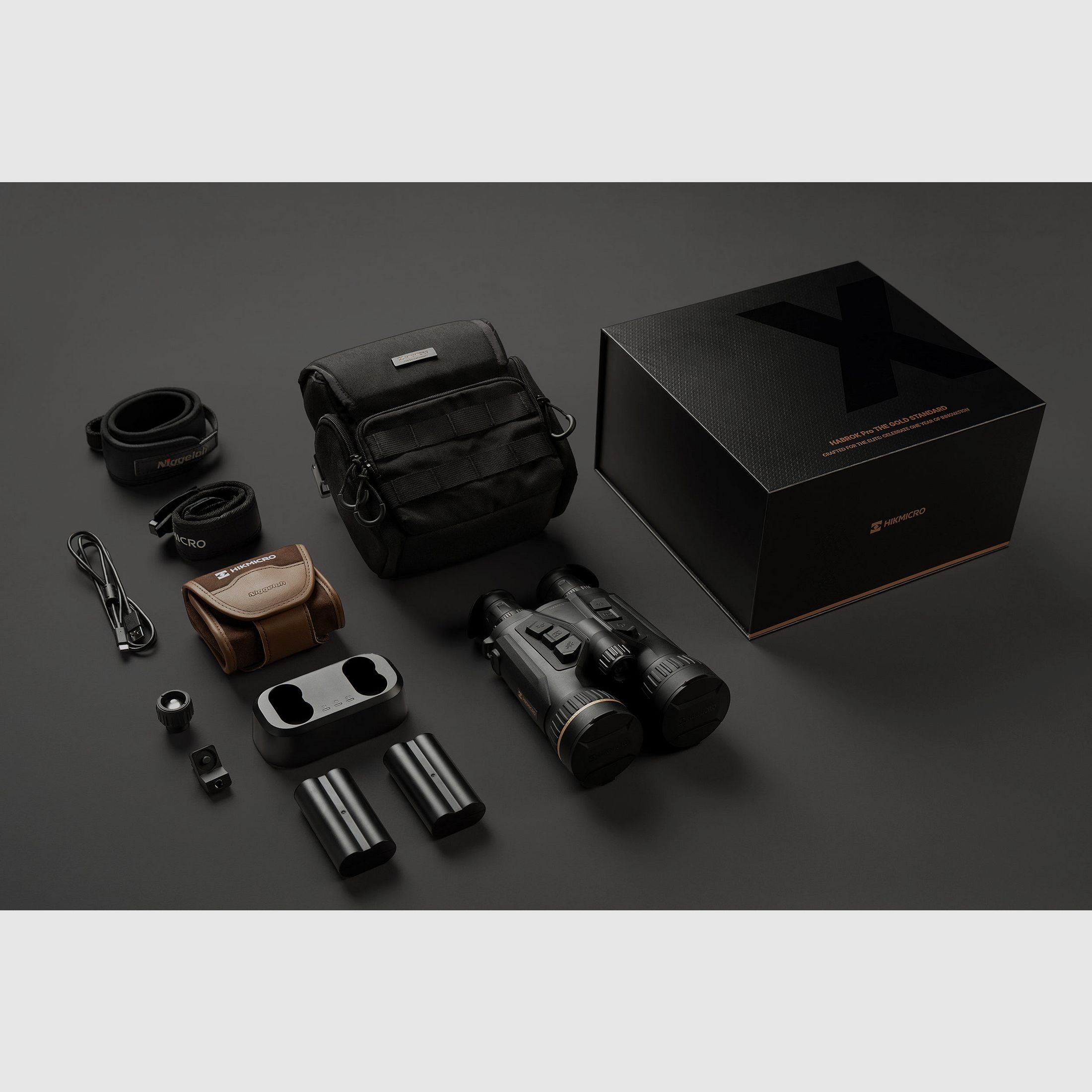 HIKMICRO HABROK Pro HX60LS Binocolo Multispettrale con Sensore Termico 1280 e Telemetro Laser