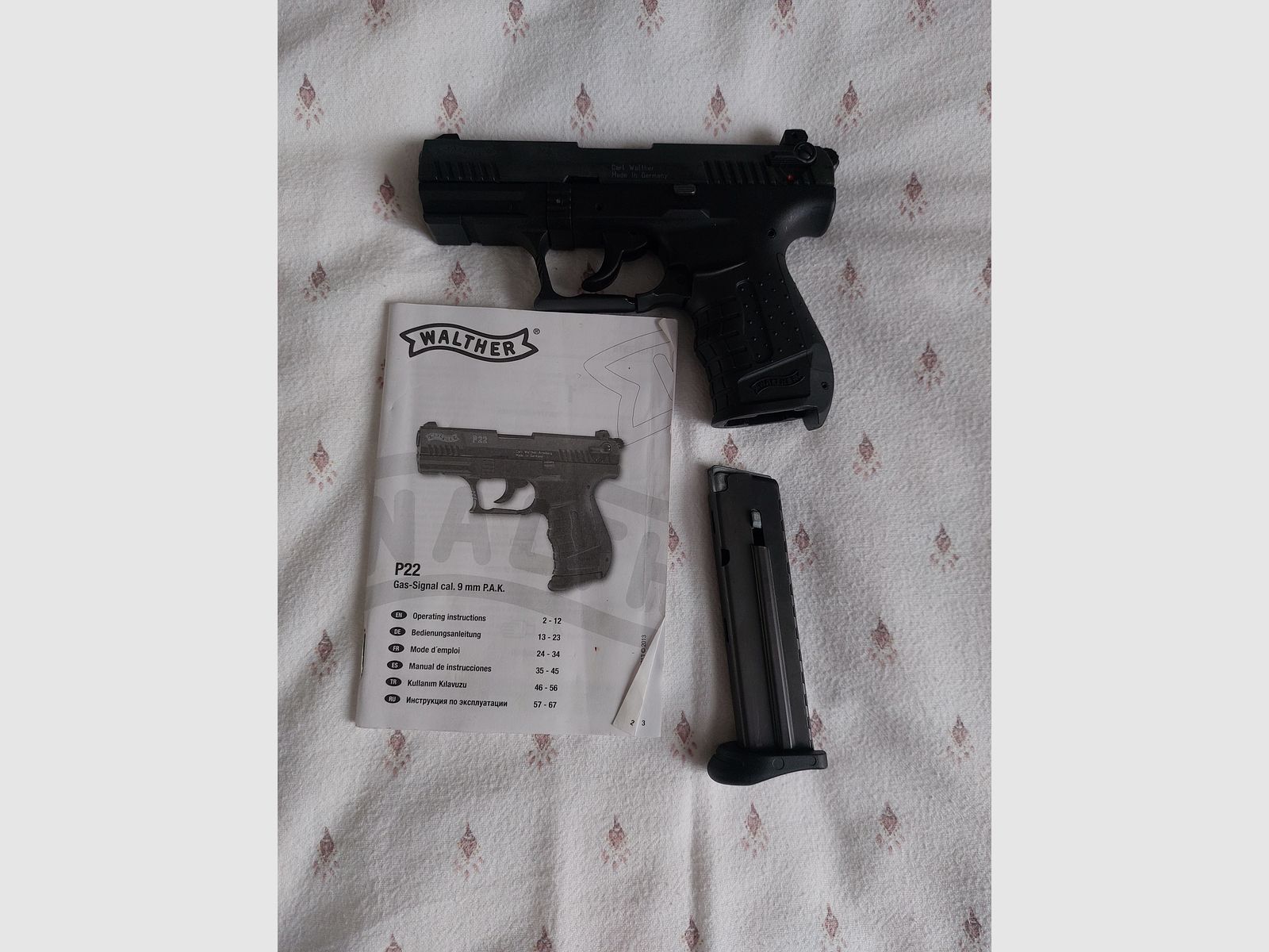 Walther P22 Ready Schreckschuss Pistole 9mm P.A.K. brüniert