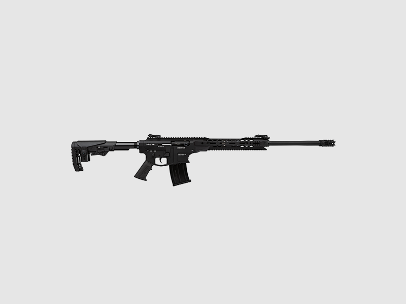 DERYA MK12 AS 600 Version mit kurzer Lauf des klassischen Modells. Gasbetriebene Selbstladebüchse, Kaliber 12/76, gebaut auf AR15-Plattform, entwickelt für den Sportschießen und mehr.