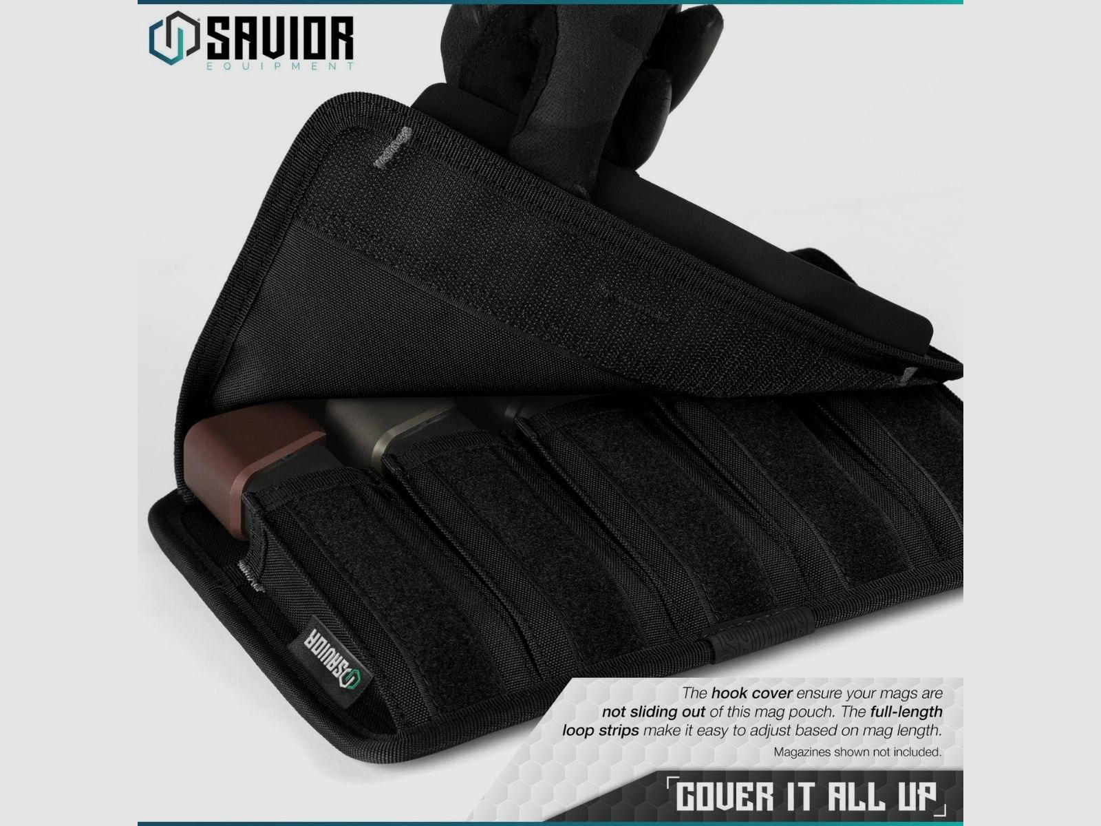 Savior – Pistoolmagazijntas – Pistol Mag Pouch – 5 vakken, 2-pack – Zwart – MP-FD-PISX5-2P-BK, afbeelding 5 van 6