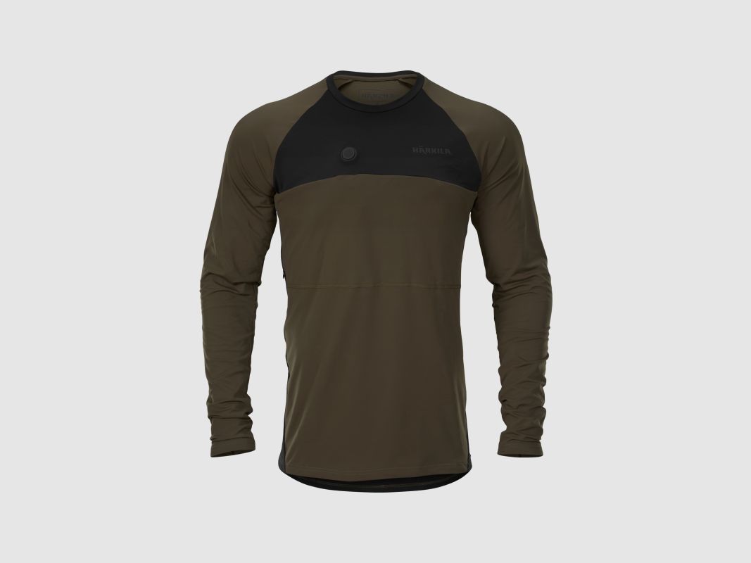 HÄRKILA T-SHIRT CHAUFFANT WILLOW GREEN / BLACK, image 1 sur 3