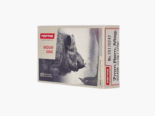 Norma 7 mm Rem. Mag. Vulkan 170 gr. - 20 Stk.