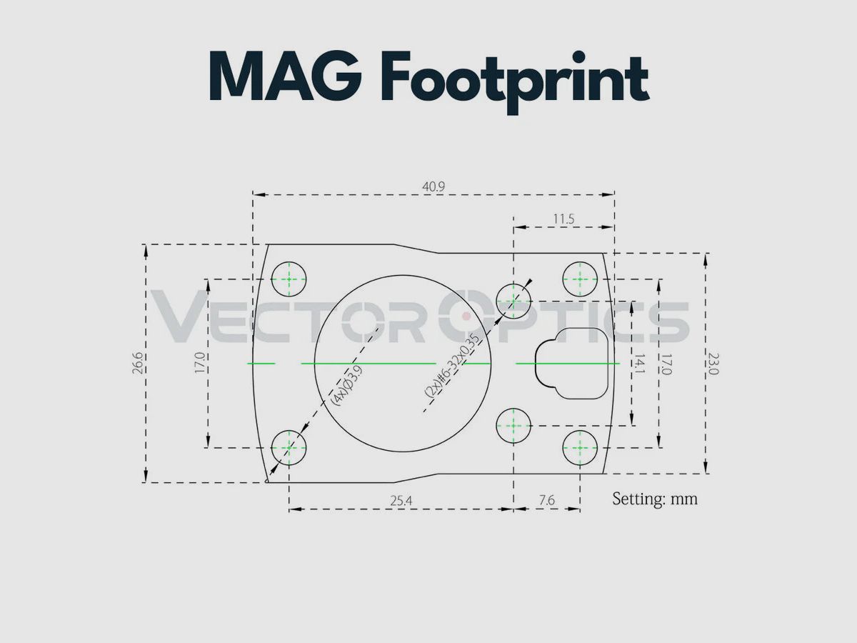 Vector Optics SCRDM-09 Glock Montage für Reflexvisiere mit MGT (SHIELD) Footprint